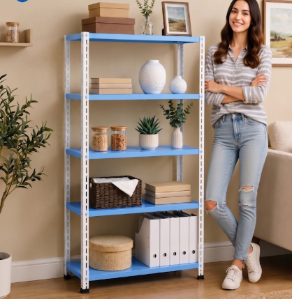Factory and warehouse interior with heavy duty storage racks